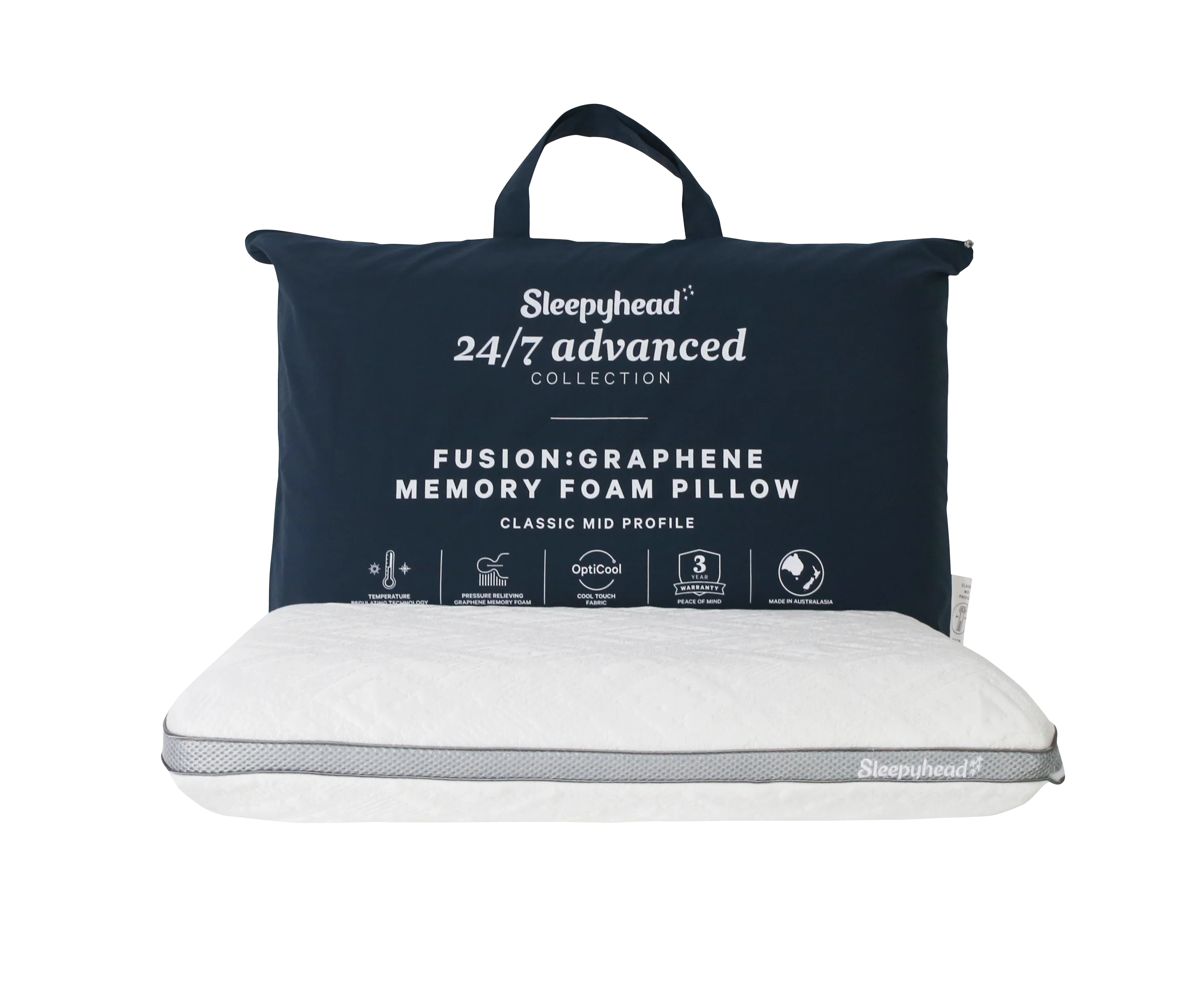 Sleepyhead 24/7 Advanced Graphene Cool Touch Pillow - Image 3